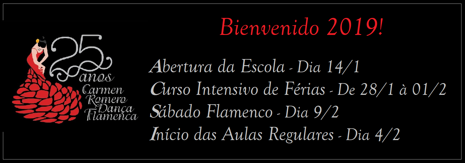 INFORMAÇÕES – Início de 2019