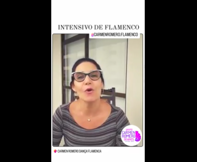 CARMEN ROMERO te convida para o Intensivo de Flamenco – De 29/1 a 02/2
